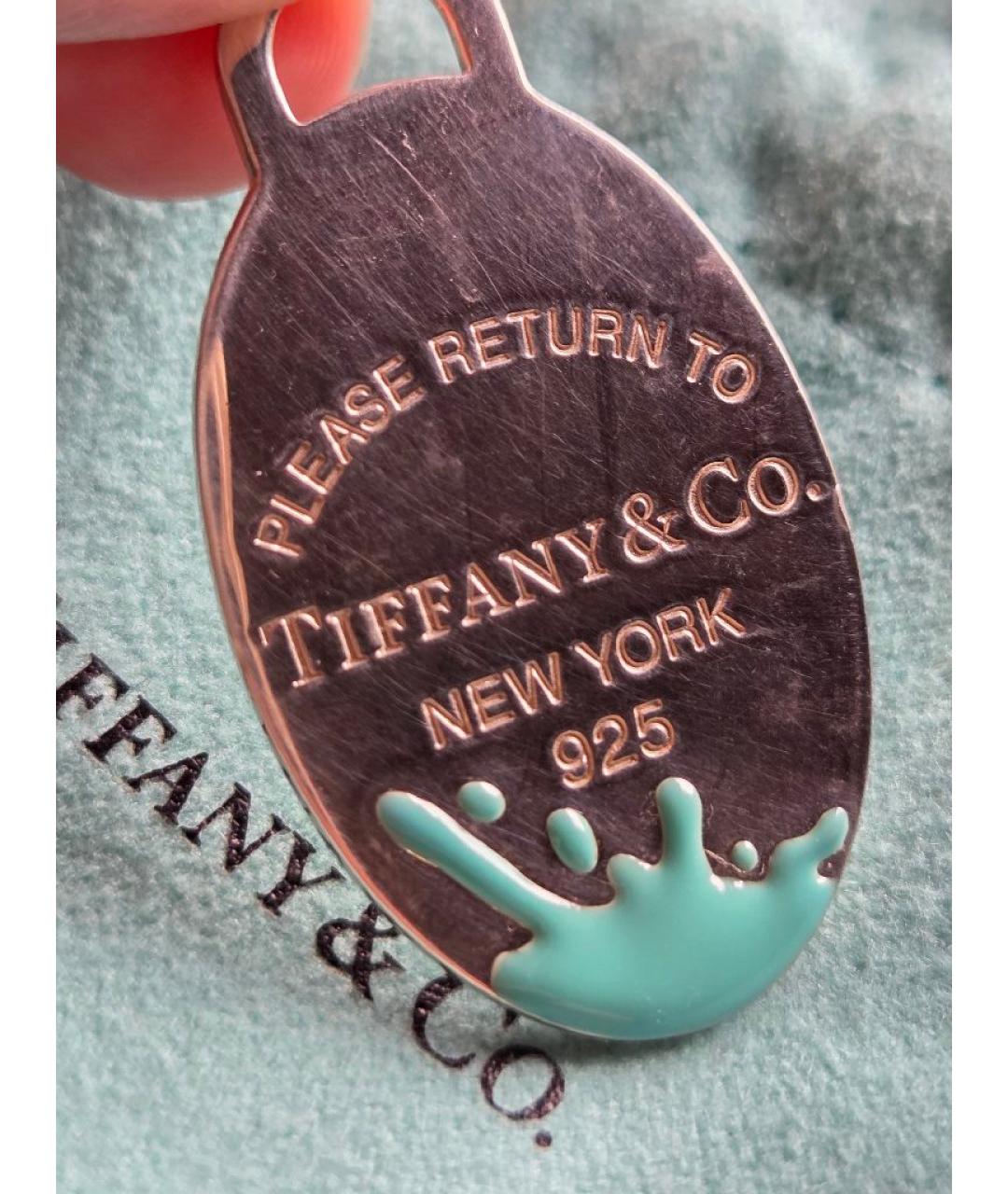 TIFFANY&CO Бирюзовый серебряный кулон, фото 2