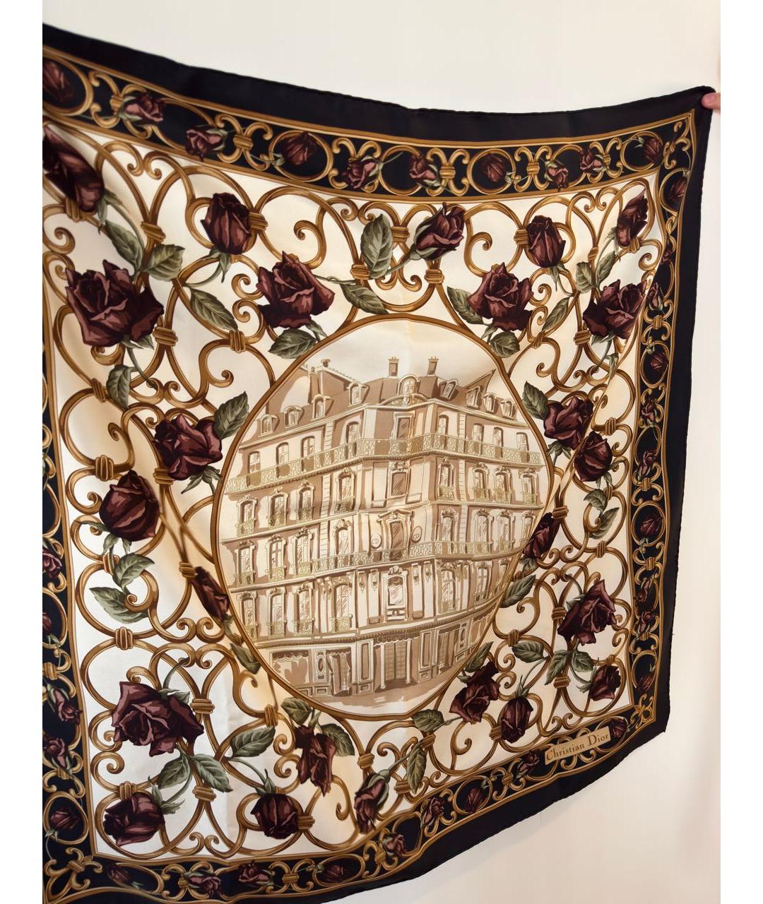 CHRISTIAN DIOR Мульти шелковый платок, фото 4