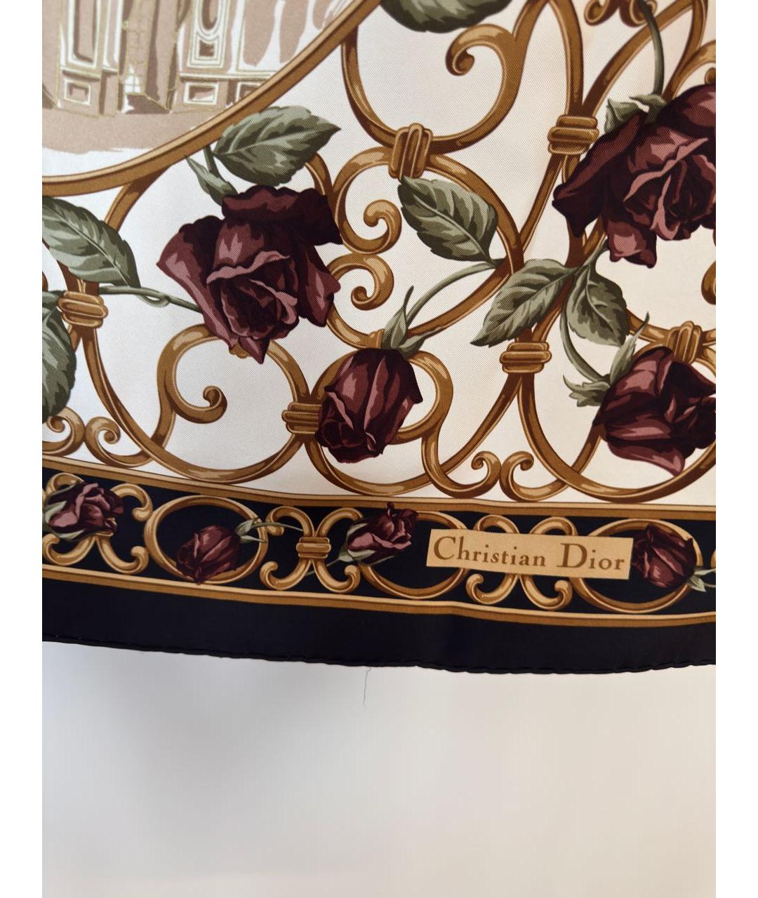 CHRISTIAN DIOR Мульти шелковый платок, фото 3