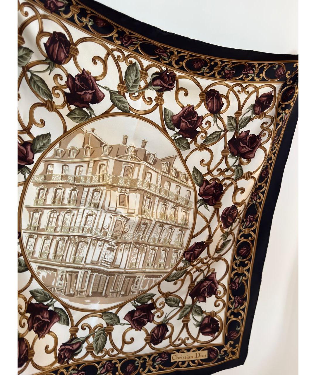 CHRISTIAN DIOR Мульти шелковый платок, фото 2