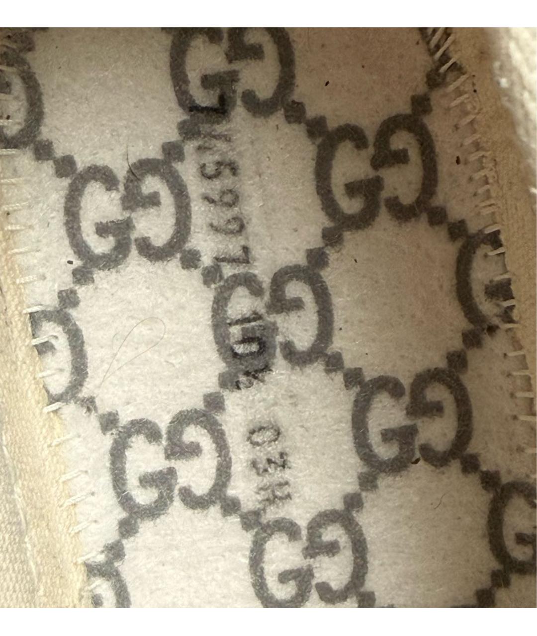 GUCCI Черные текстильные низкие кроссовки / кеды, фото 7