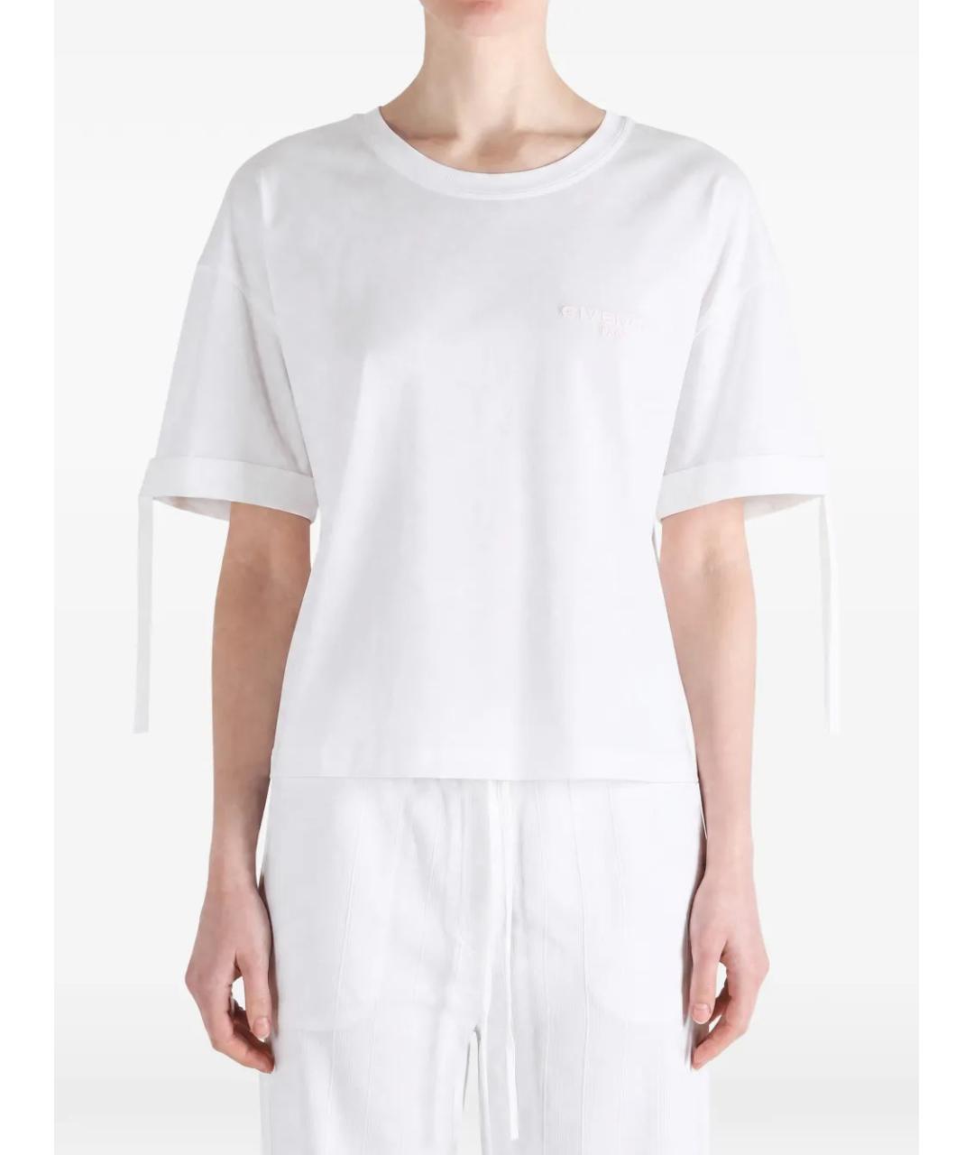GIVENCHY Белая хлопковая футболка, фото 2