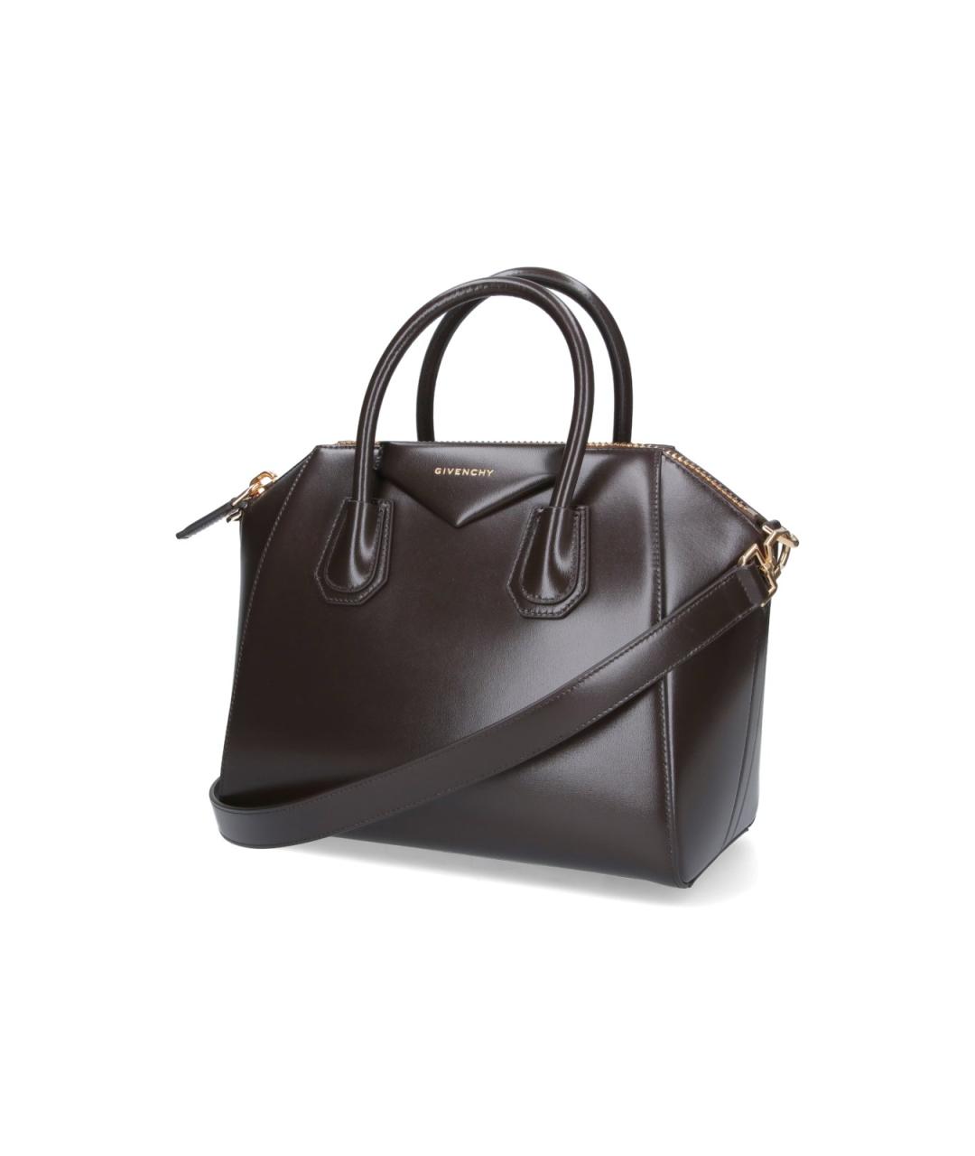 GIVENCHY Коричневая кожаная сумка тоут, фото 2