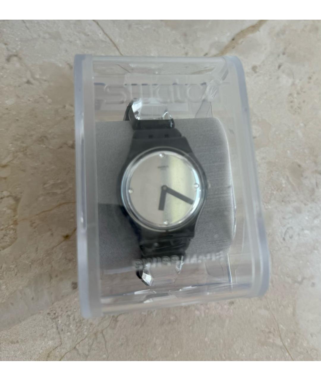 Swatch Прозрачные пластиковые часы, фото 6