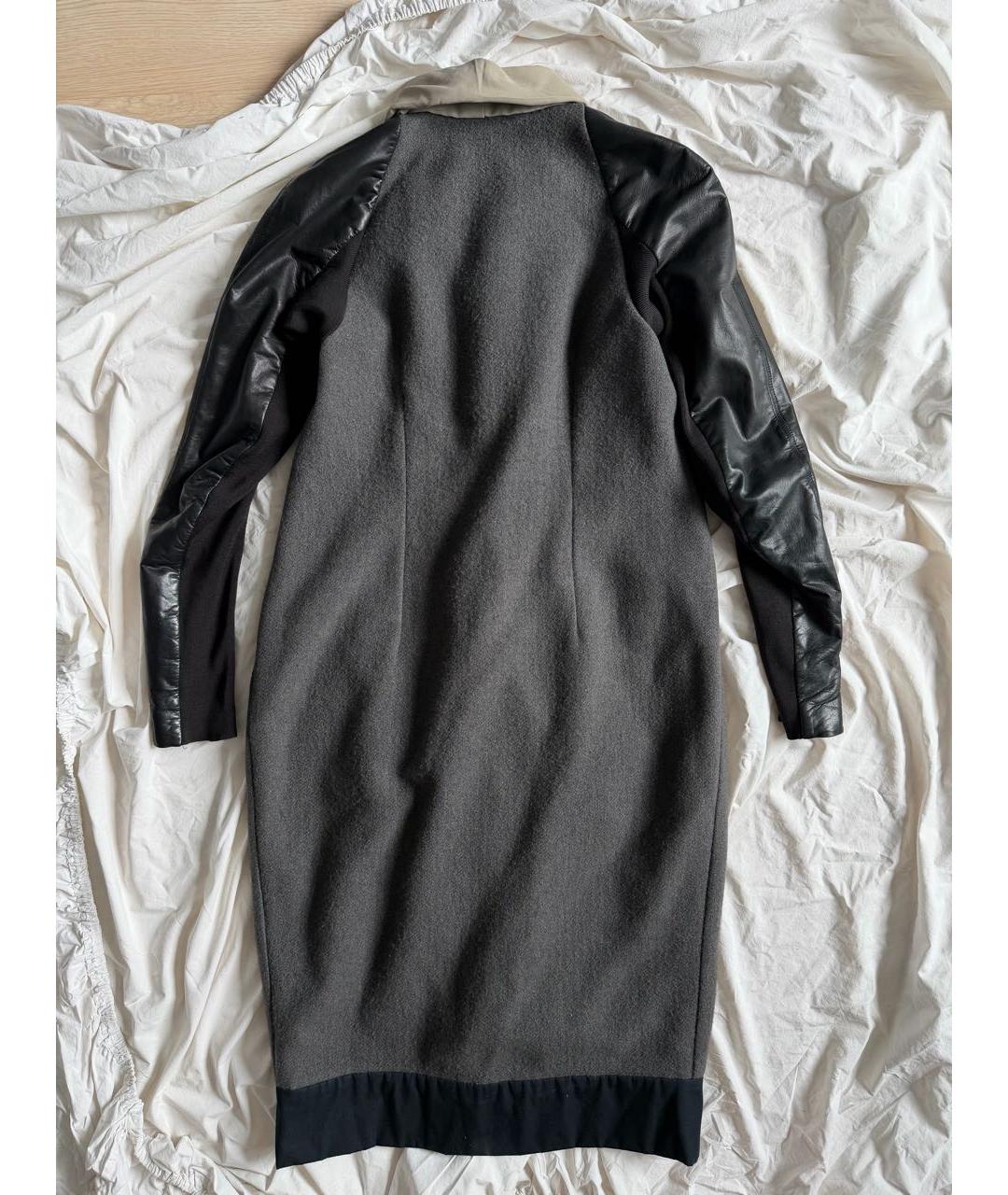 RICK OWENS Серое пальто, фото 2