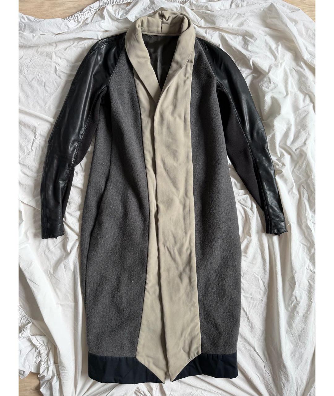 RICK OWENS Серое пальто, фото 9