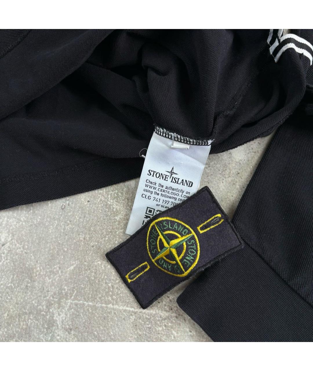 STONE ISLAND Черный хлопковый джемпер / свитер, фото 6