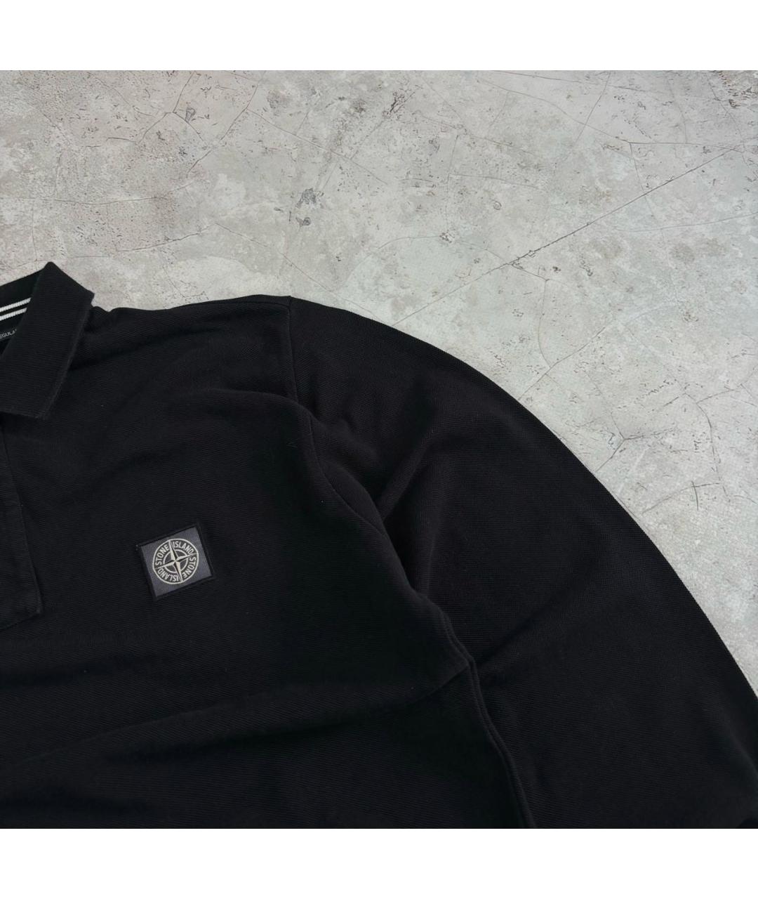 STONE ISLAND Черный хлопковый джемпер / свитер, фото 4