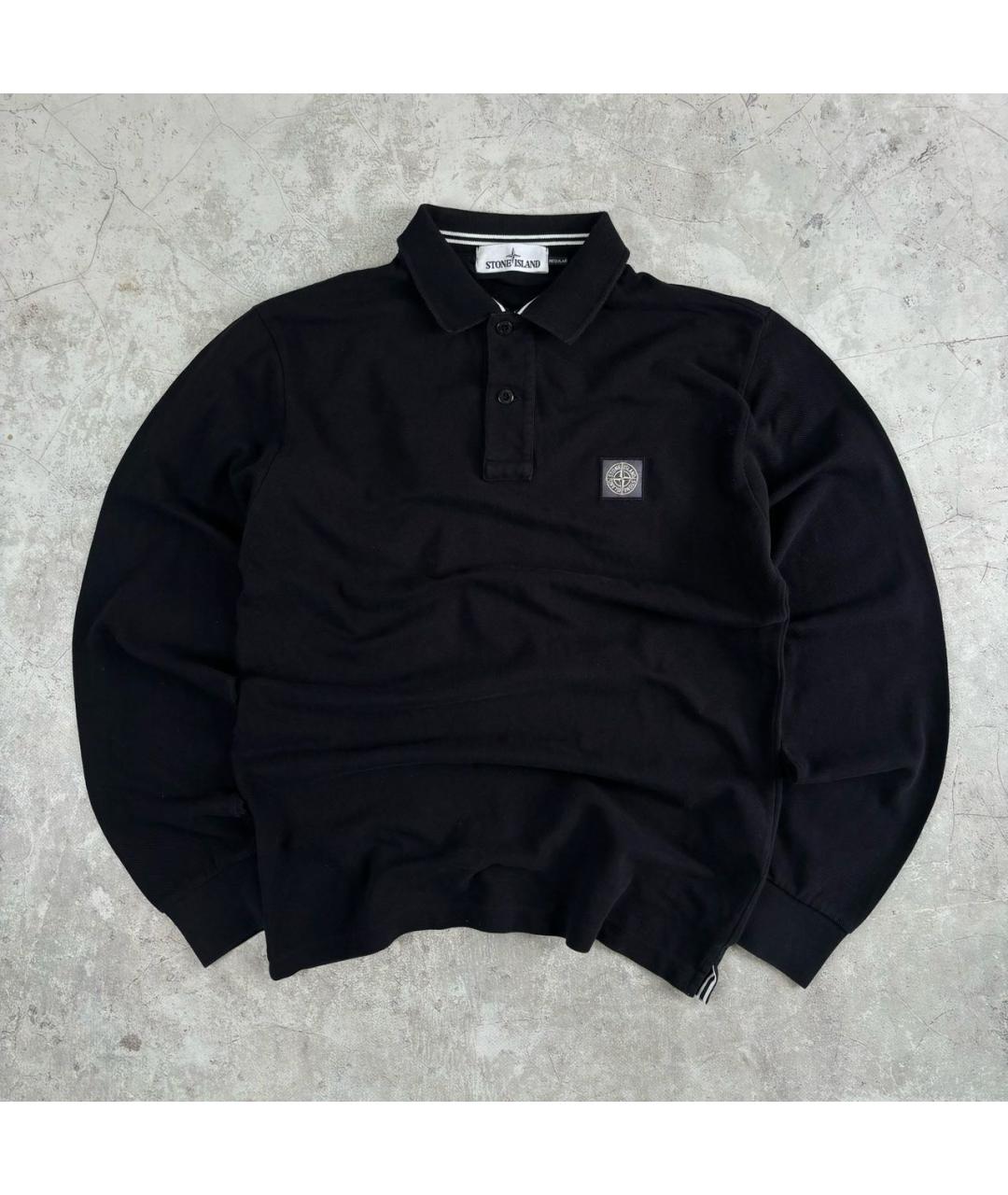 STONE ISLAND Черный хлопковый джемпер / свитер, фото 7