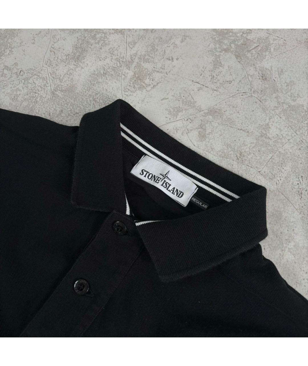 STONE ISLAND Черный хлопковый джемпер / свитер, фото 3