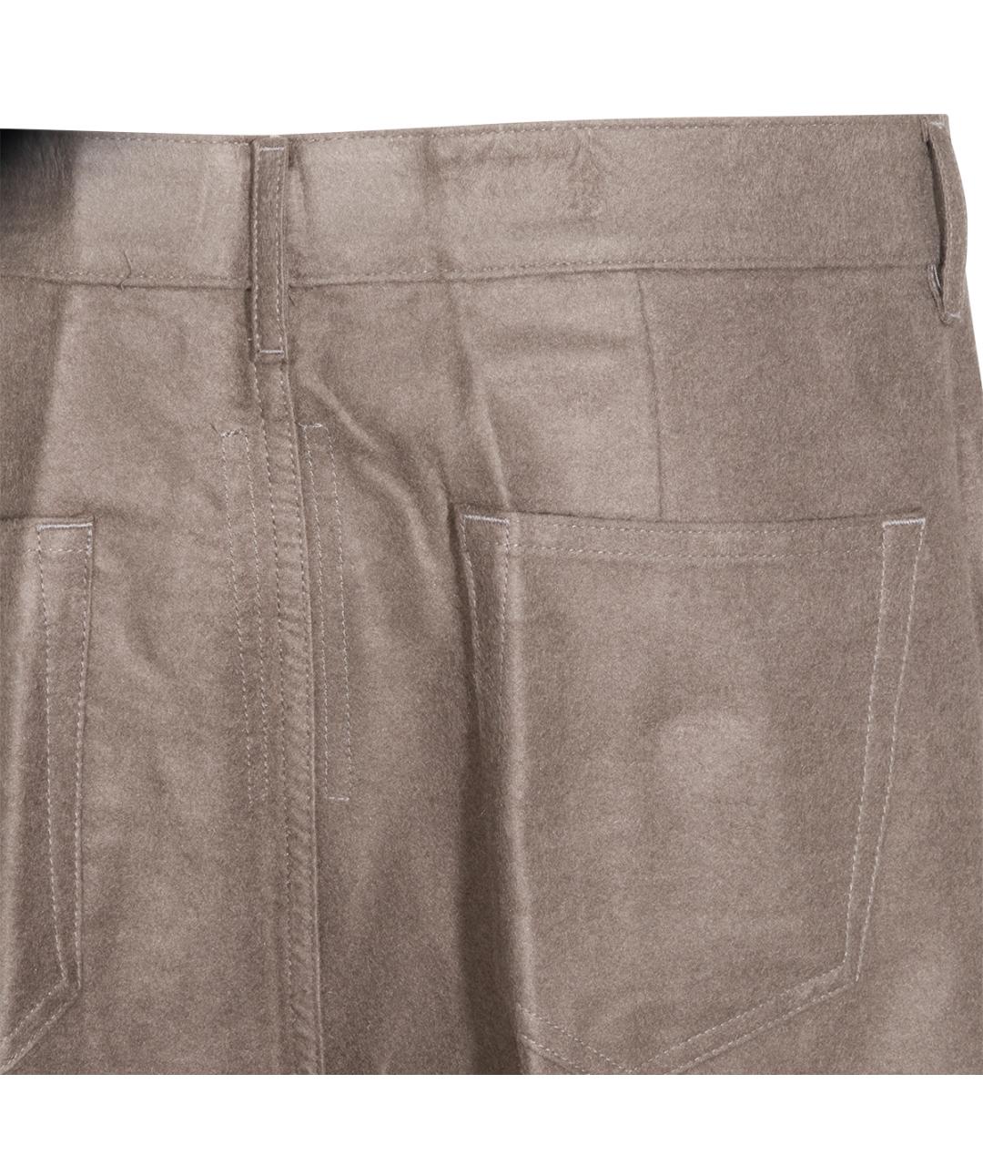 RICK OWENS Бежевые хлопковые повседневные брюки, фото 4