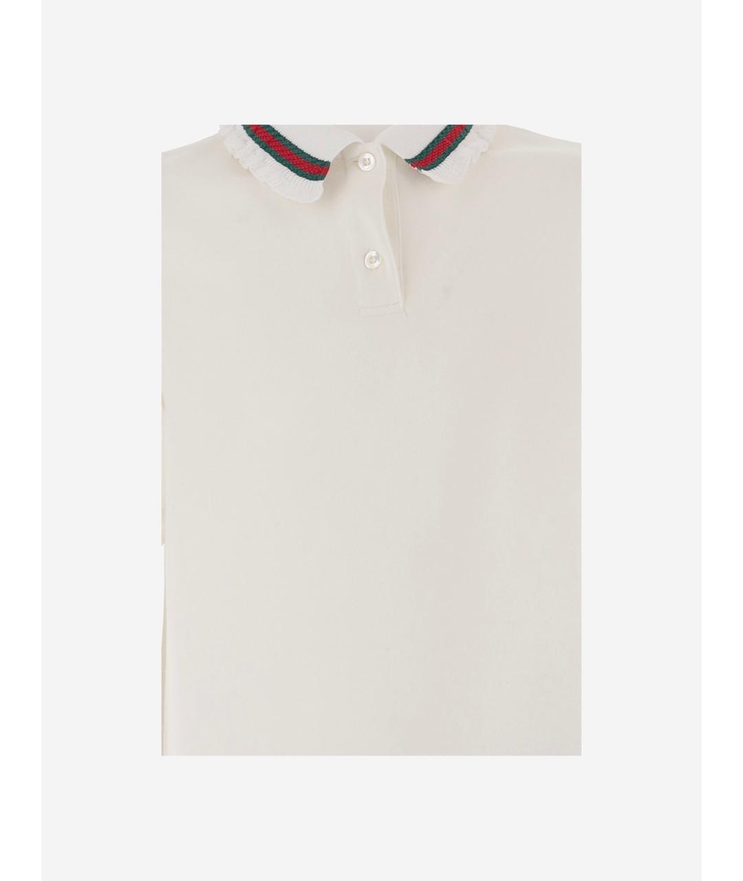 GUCCI Белый хлопковый детская футболка / топ, фото 3