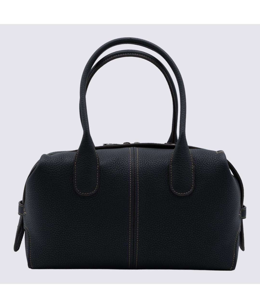 TOD'S Черная кожаная сумка тоут, фото 6