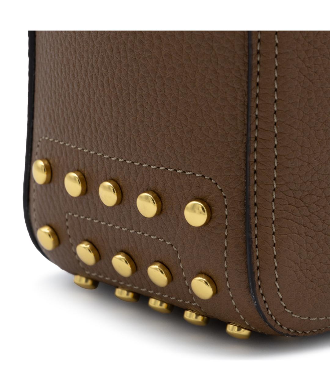 TOD'S Коричневая кожаная сумка через плечо, фото 7
