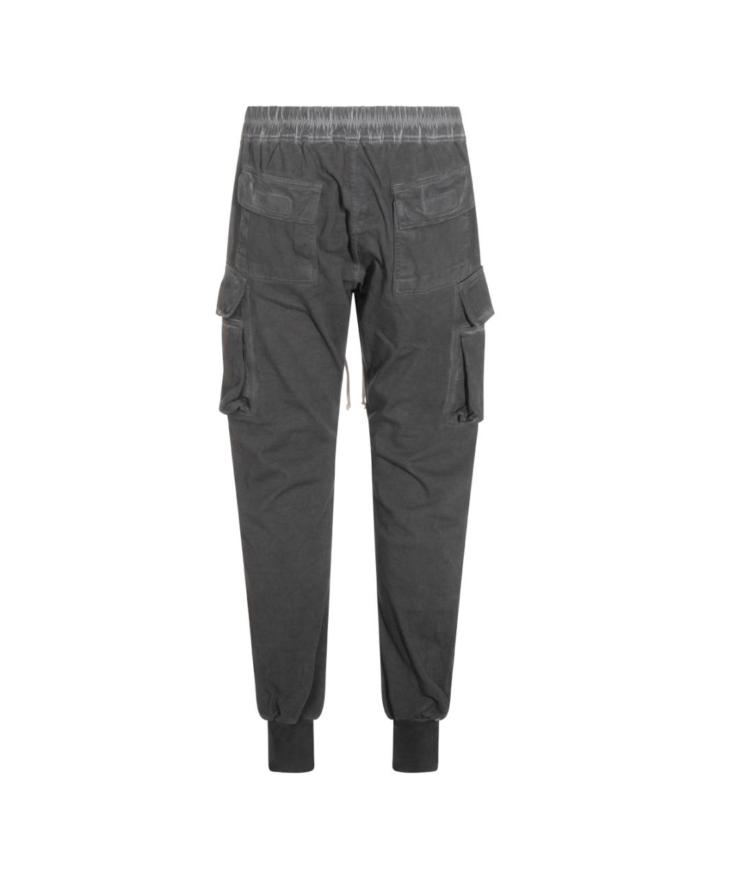 RICK OWENS DRKSHDW Черные хлопковые повседневные брюки, фото 2