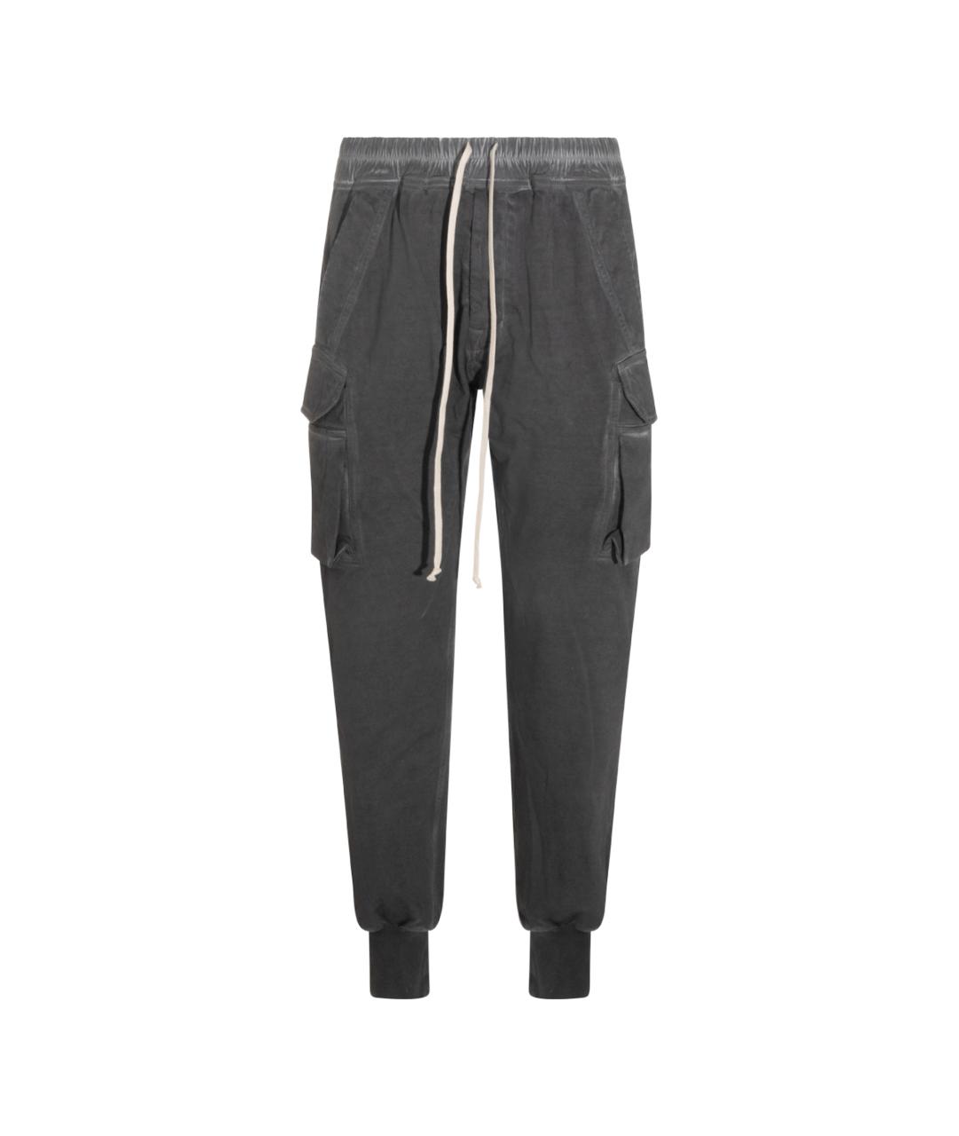 RICK OWENS DRKSHDW Черные хлопковые повседневные брюки, фото 1