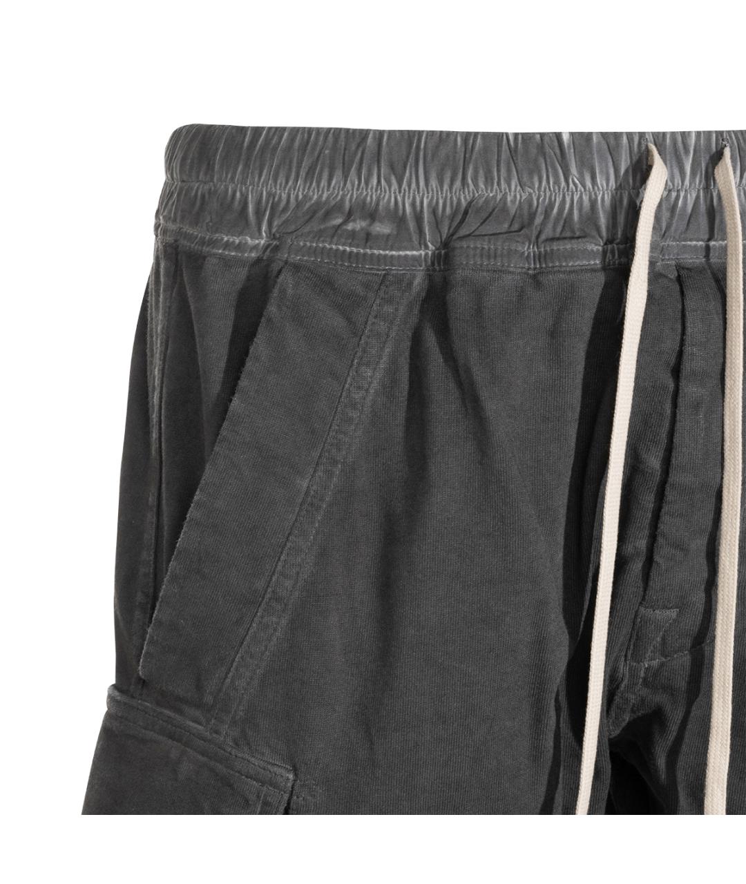 RICK OWENS DRKSHDW Черные хлопковые повседневные брюки, фото 3