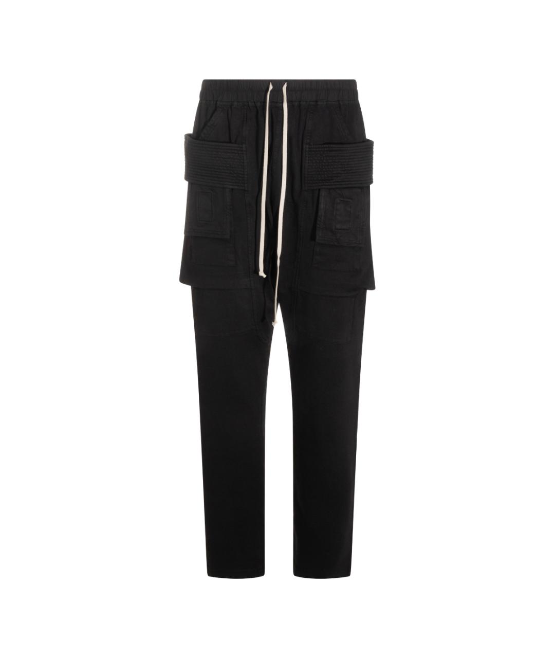 RICK OWENS DRKSHDW Черные хлопковые повседневные брюки, фото 1