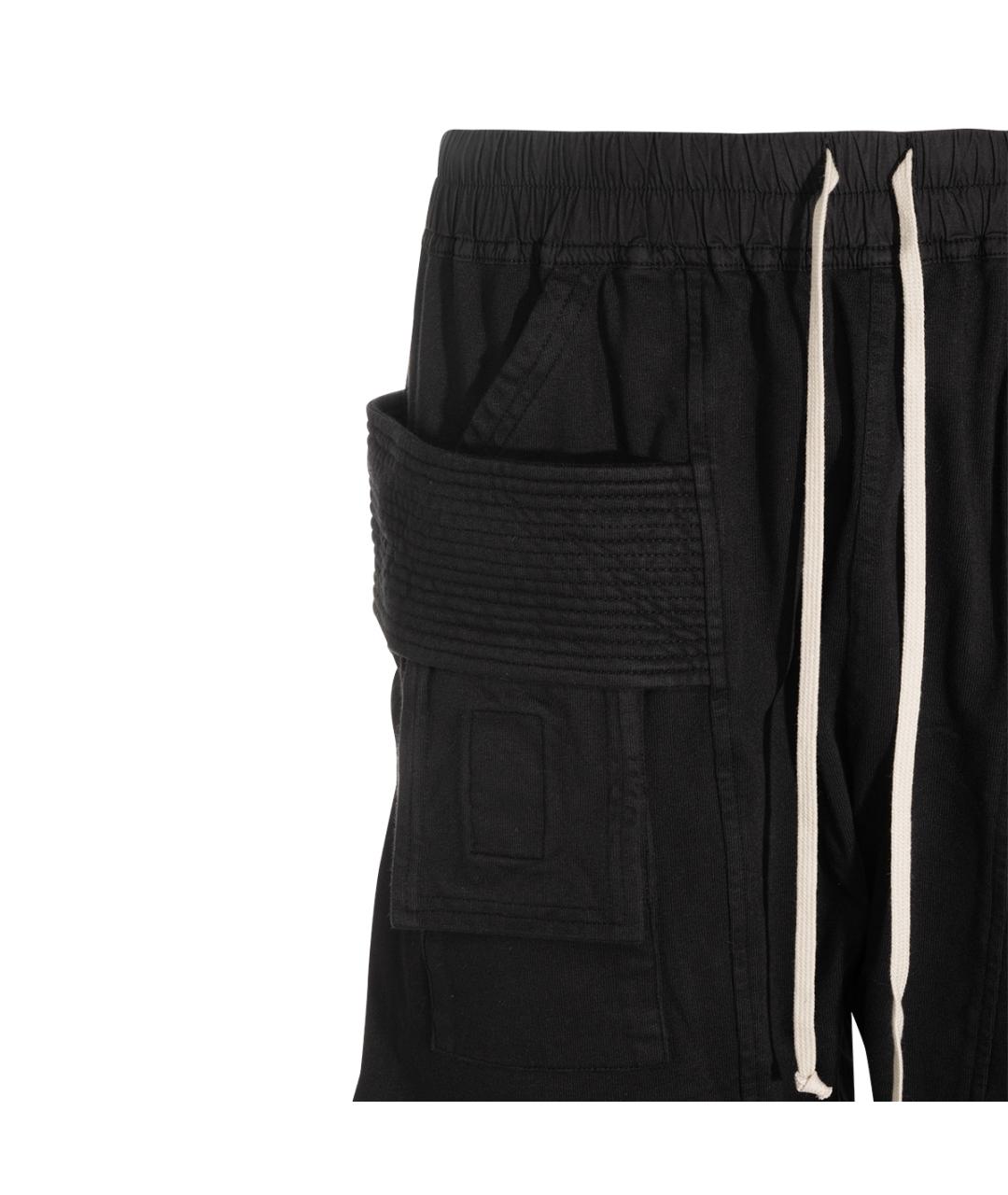 RICK OWENS DRKSHDW Черные хлопковые повседневные брюки, фото 3