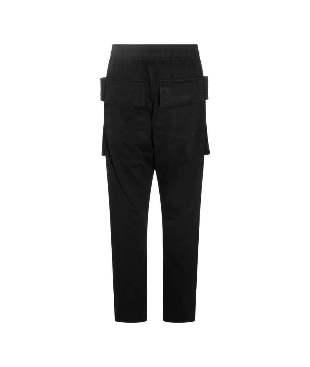 RICK OWENS DRKSHDW Черные хлопковые повседневные брюки, фото 2