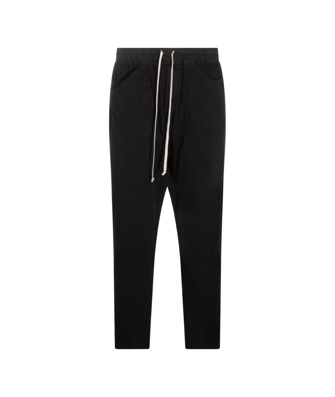 RICK OWENS DRKSHDW Черные хлопковые повседневные брюки, фото 1