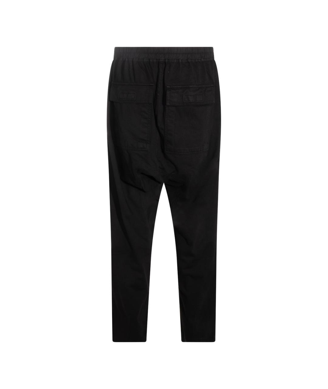 RICK OWENS DRKSHDW Черные хлопковые повседневные брюки, фото 2