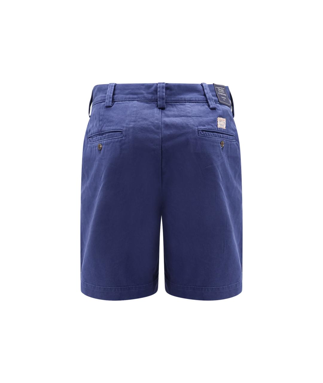 POLO RALPH LAUREN Синие хлопковые шорты, фото 2