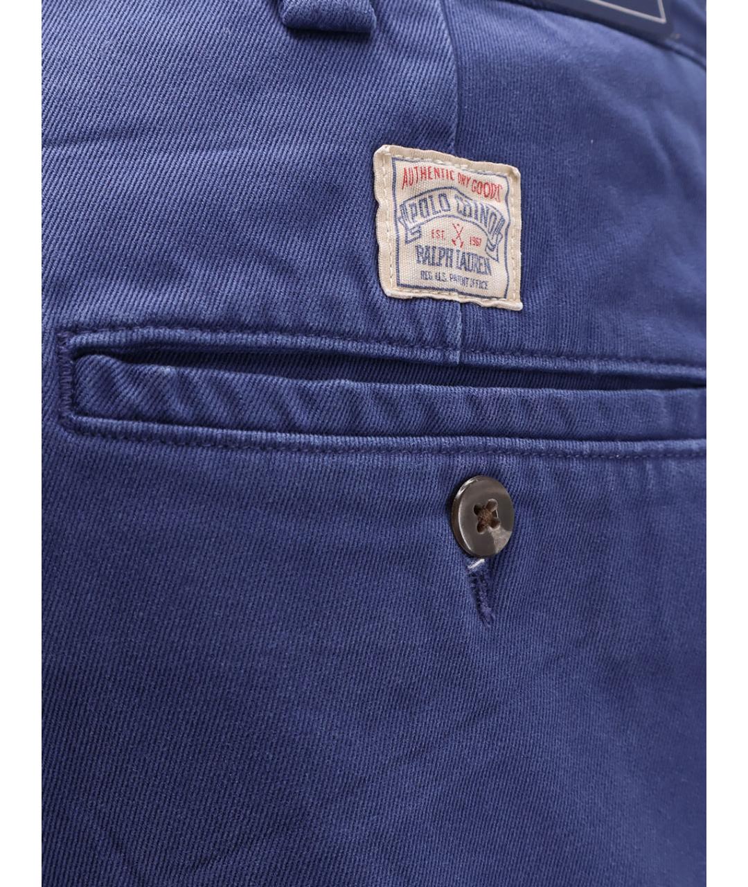POLO RALPH LAUREN Синие хлопковые шорты, фото 3