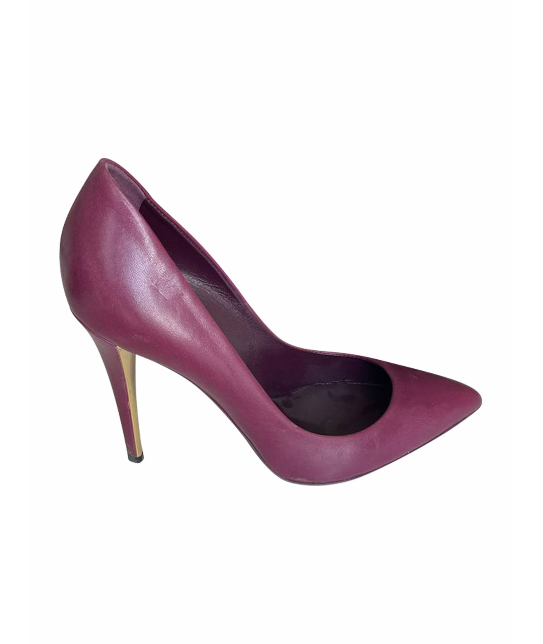 SAINT LAURENT Фиолетовые кожаные туфли, фото 1
