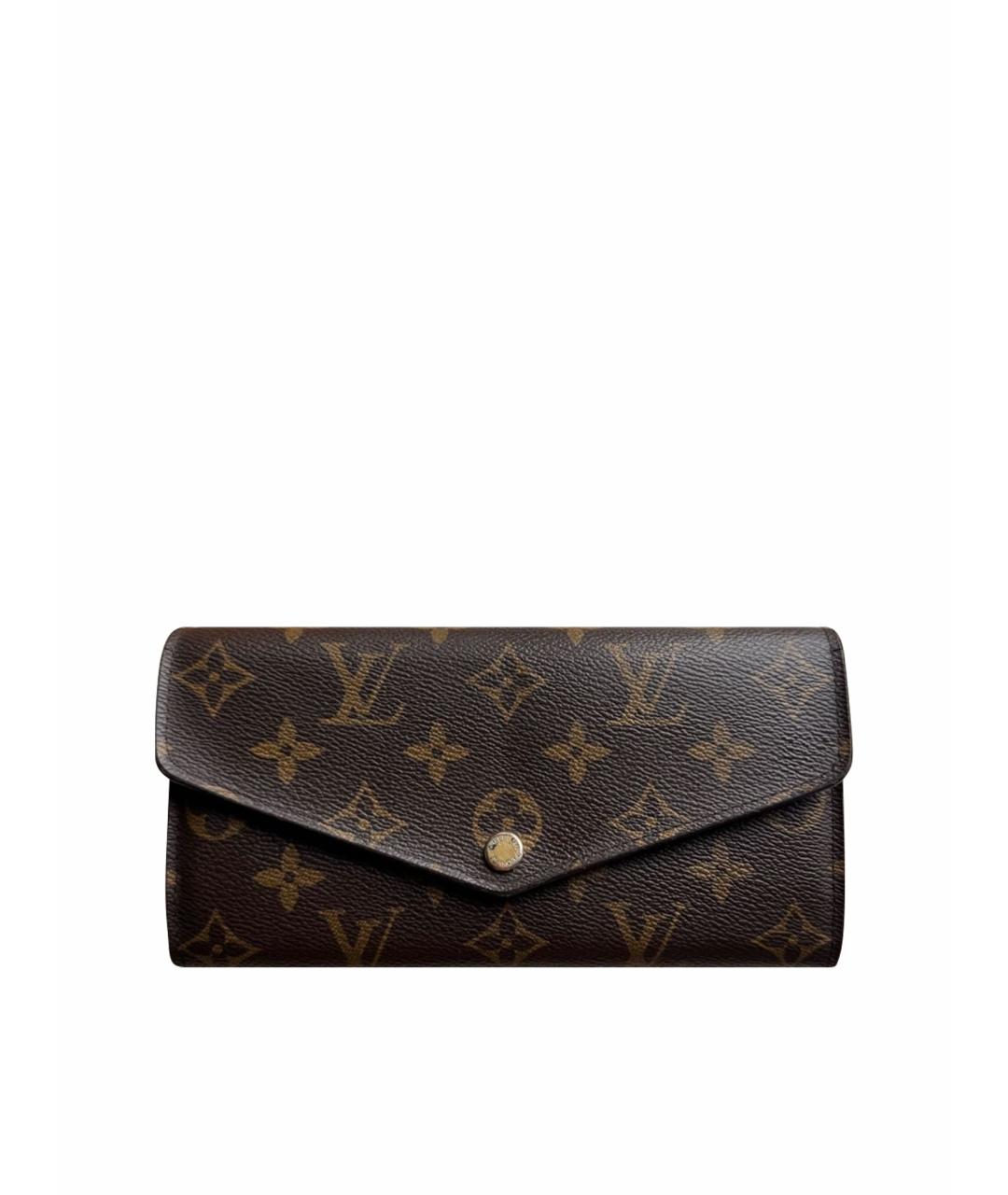 LOUIS VUITTON Коричневый кошелек, фото 1