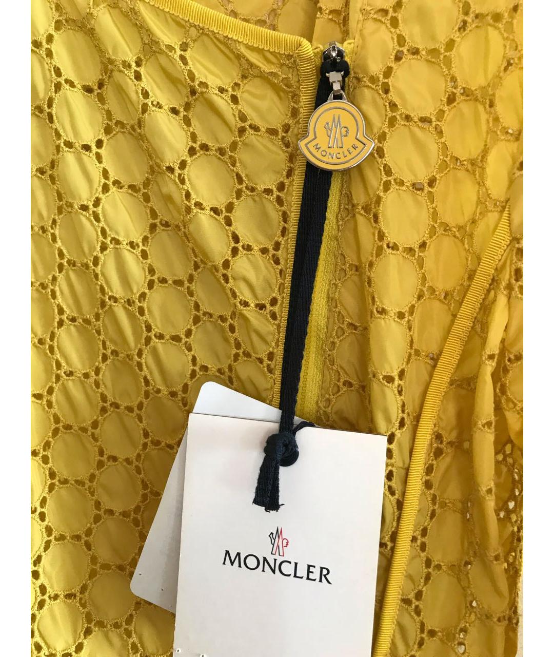 MONCLER Желтый хлопковый жакет/пиджак, фото 2