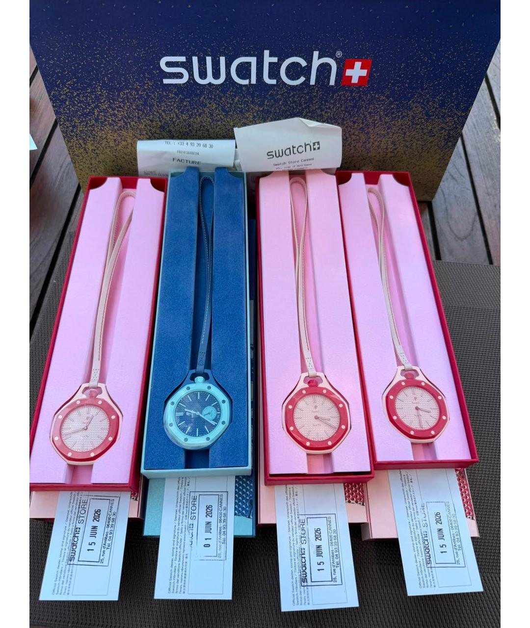 Swatch Коралловые керамические часы, фото 4
