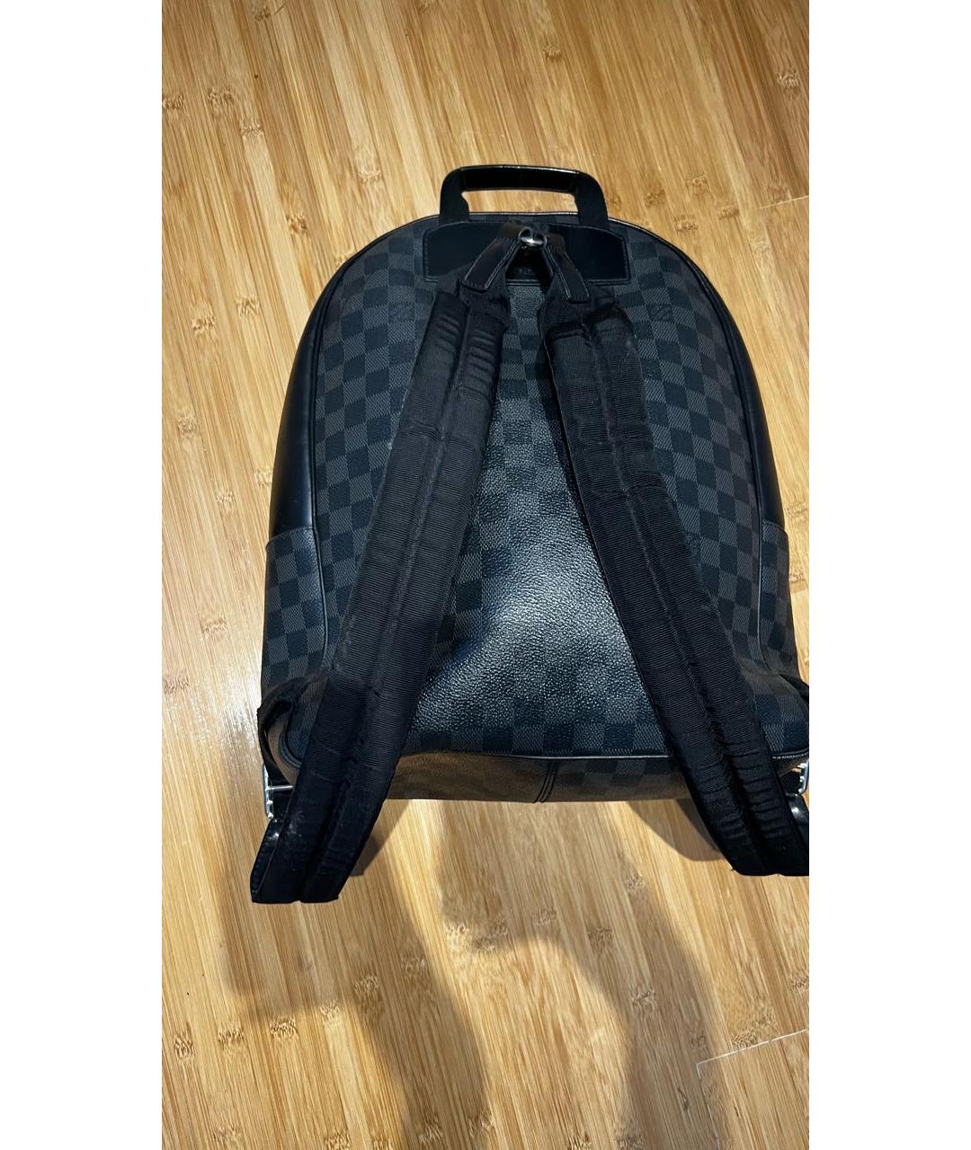 LOUIS VUITTON Серый кожаный рюкзак, фото 2