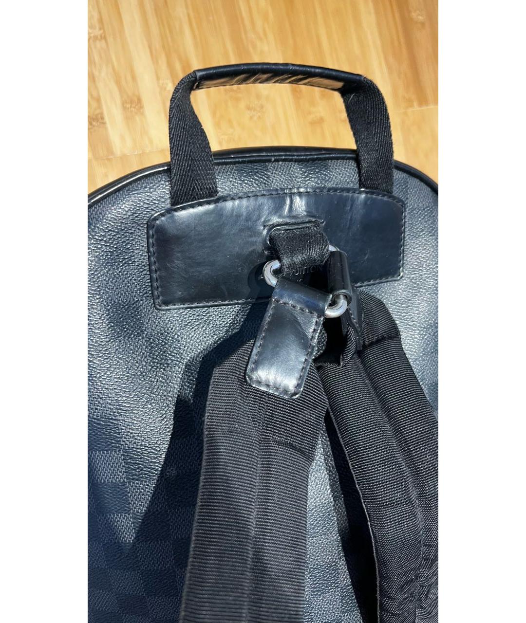 LOUIS VUITTON Серый кожаный рюкзак, фото 3