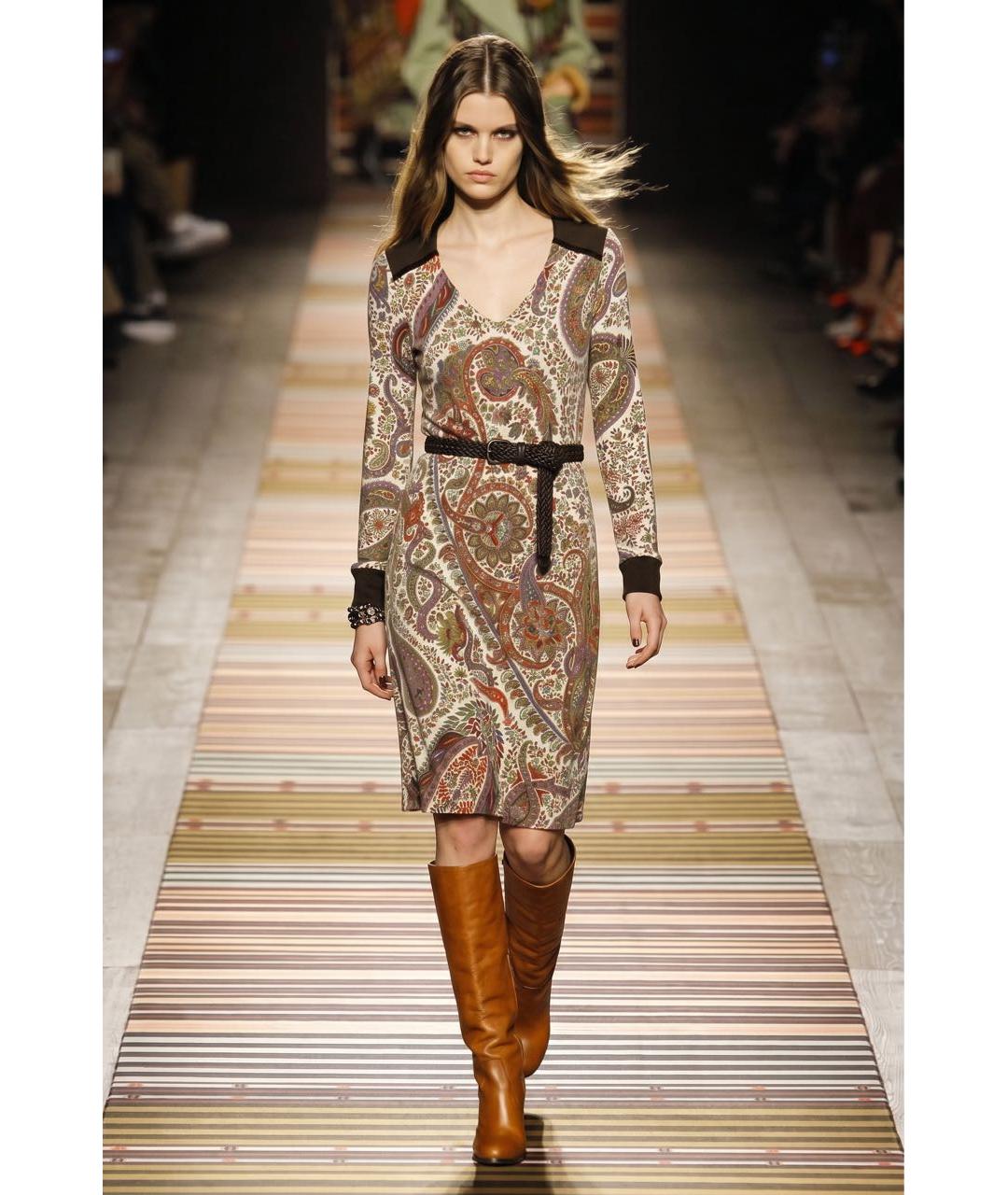 ETRO Мульти вискозное повседневное платье, фото 2