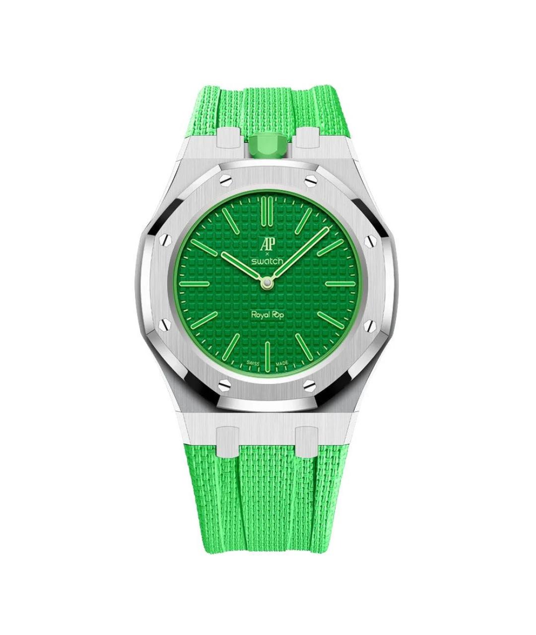 Swatch Зеленые керамические часы, фото 6