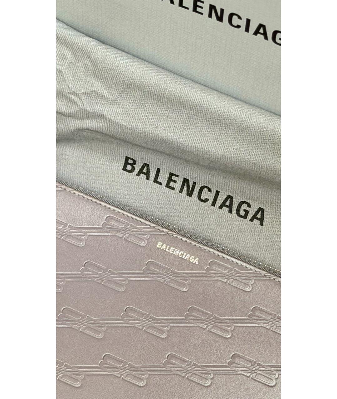 BALENCIAGA Розовая кожаная папка для документов, фото 4