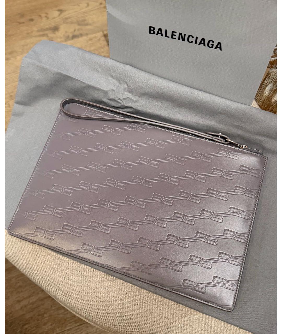 BALENCIAGA Розовая кожаная папка для документов, фото 2