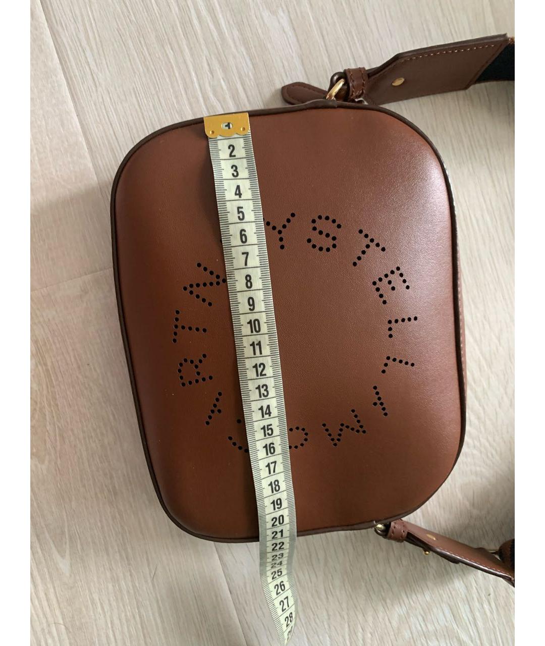 STELLA MCCARTNEY Коричневая сумка через плечо из искусственной кожи, фото 5
