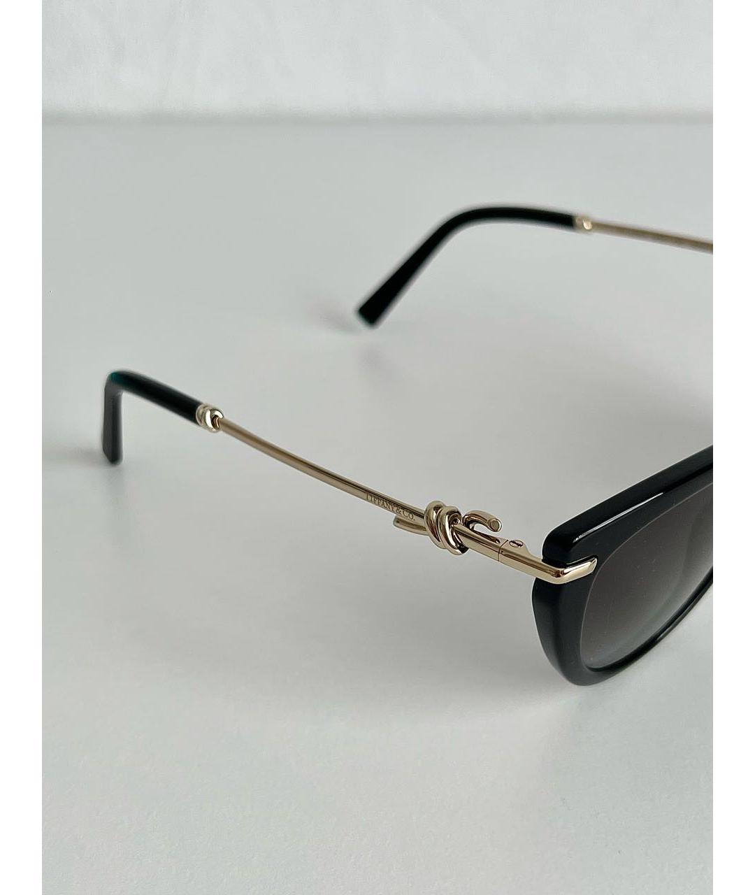 TIFFANY&CO Черные пластиковые солнцезащитные очки, фото 3