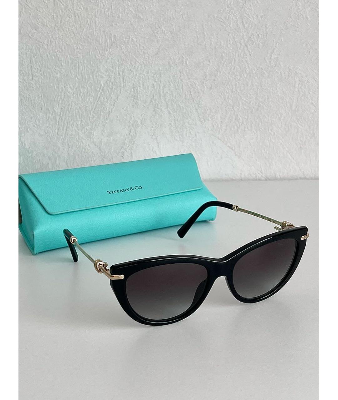 TIFFANY&CO Черные пластиковые солнцезащитные очки, фото 7