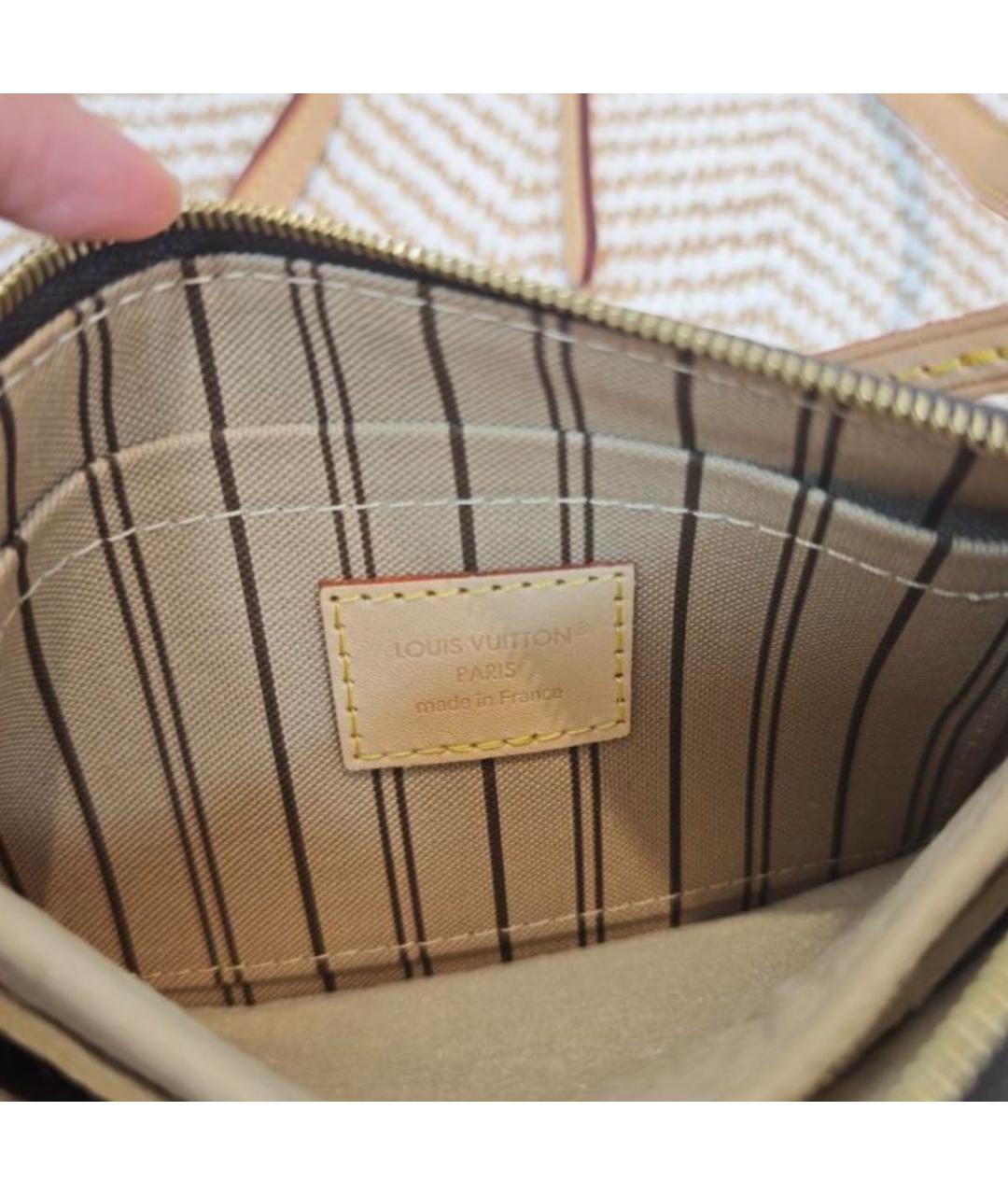 LOUIS VUITTON Коричневая канва сумка через плечо, фото 4
