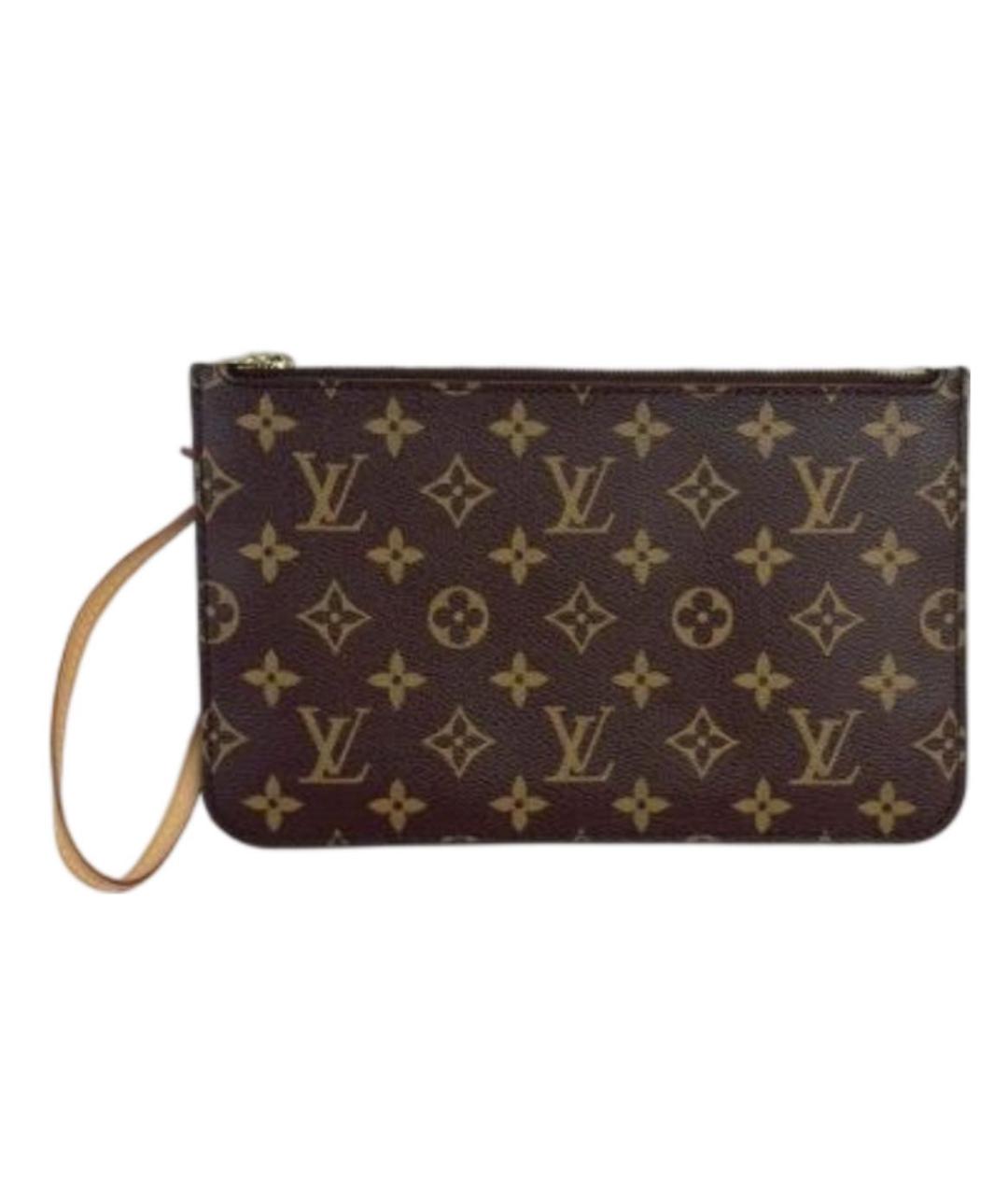 LOUIS VUITTON Коричневая канва сумка через плечо, фото 7