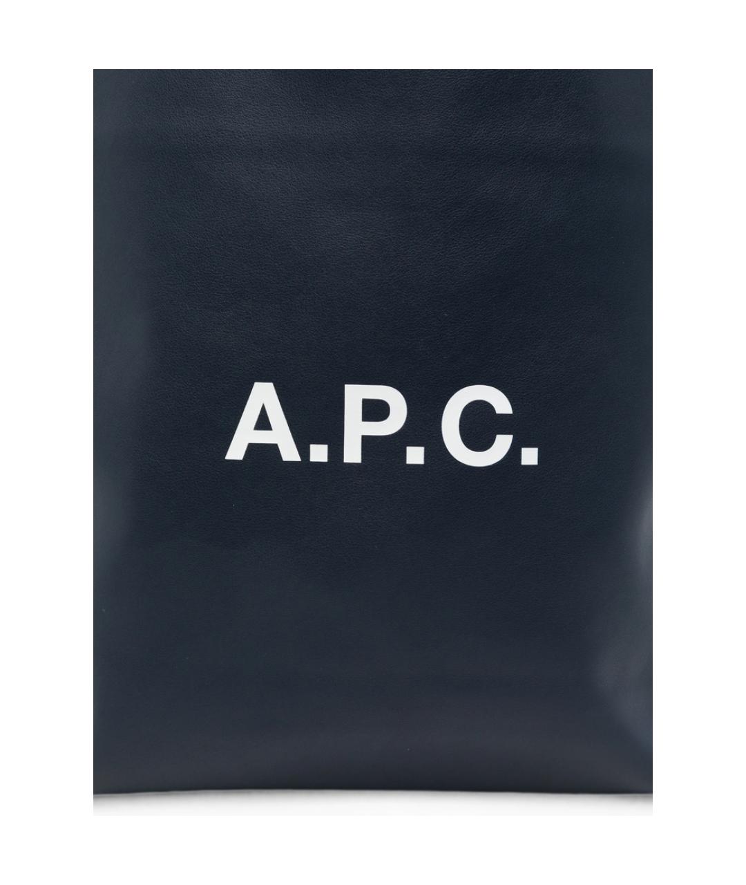 A.P.C. Синяя сумка тоут, фото 2