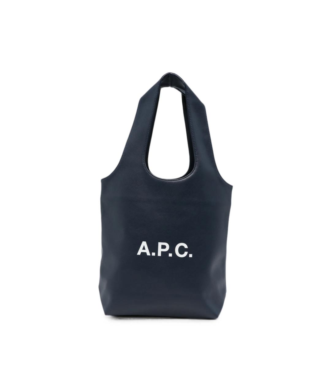 A.P.C. Синяя сумка тоут, фото 1