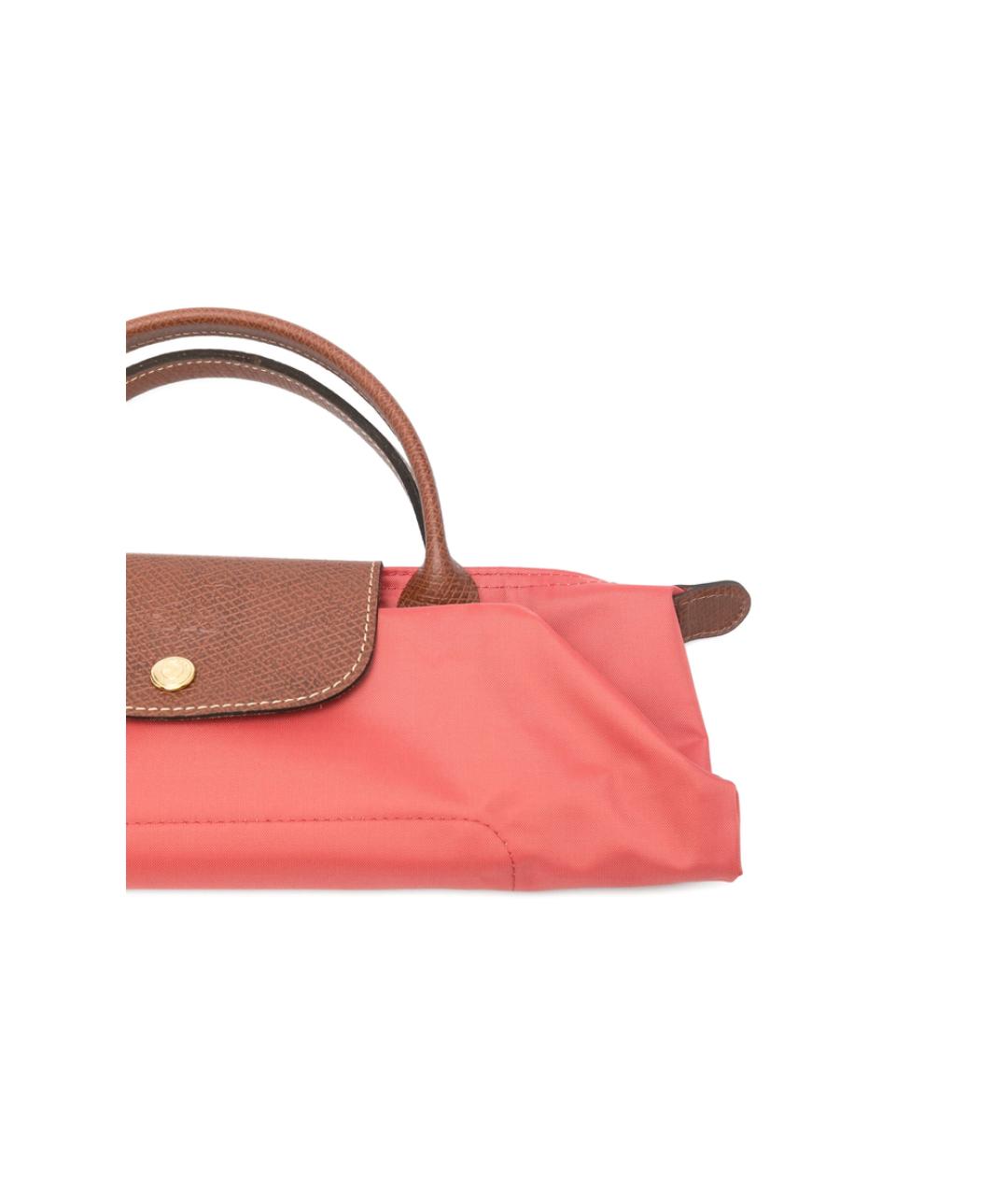 LONGCHAMP Розовая синтетическая сумка тоут, фото 2