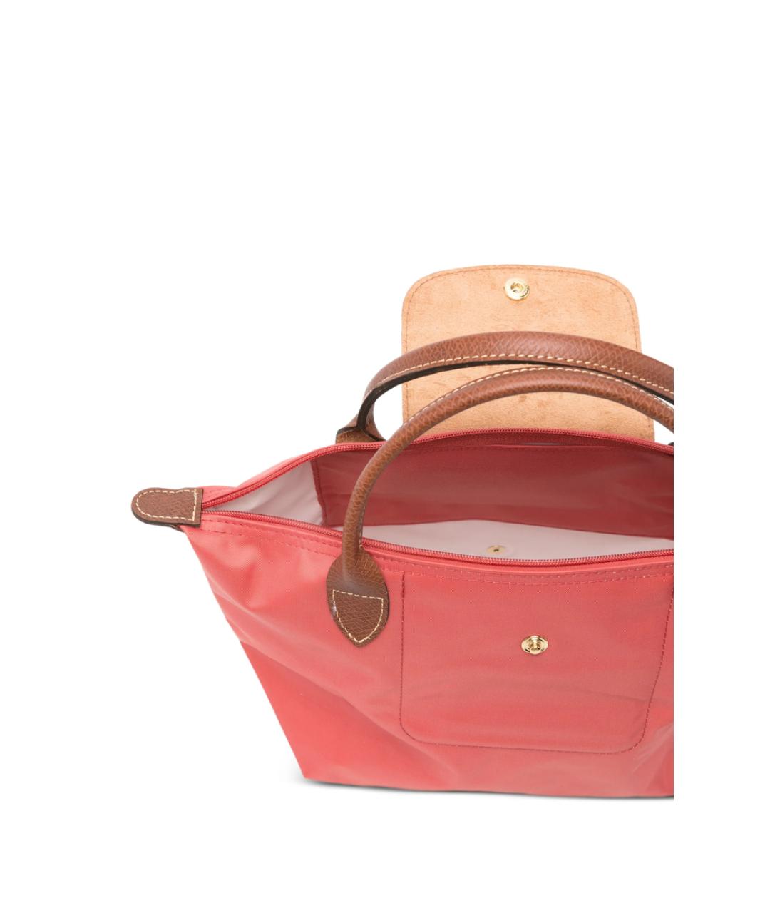 LONGCHAMP Розовая синтетическая сумка тоут, фото 5