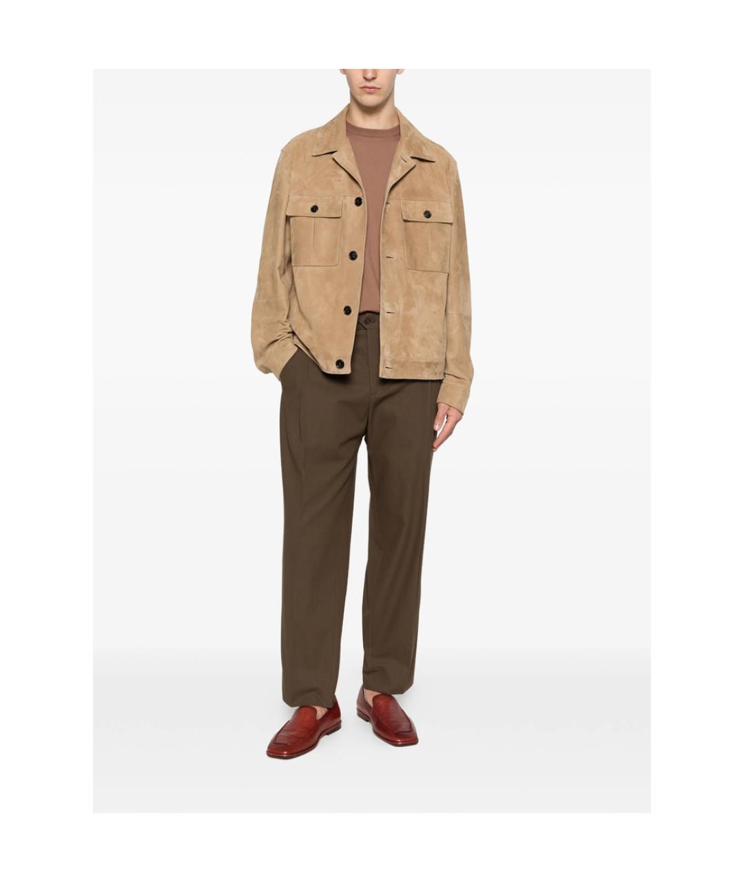 ZEGNA Бежевая хлопковая куртка, фото 3