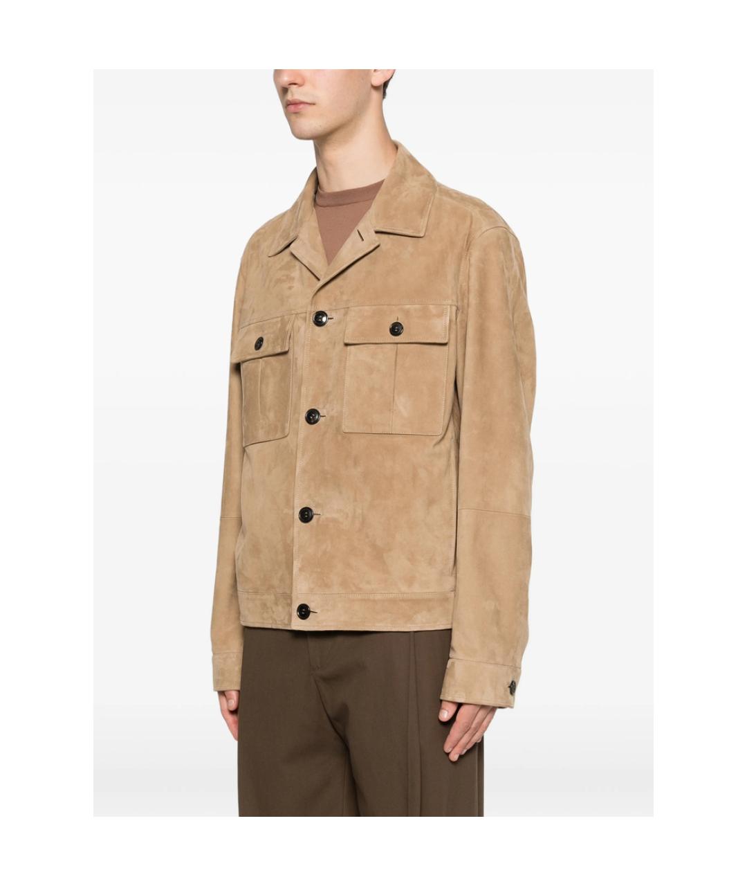 ZEGNA Бежевая хлопковая куртка, фото 4