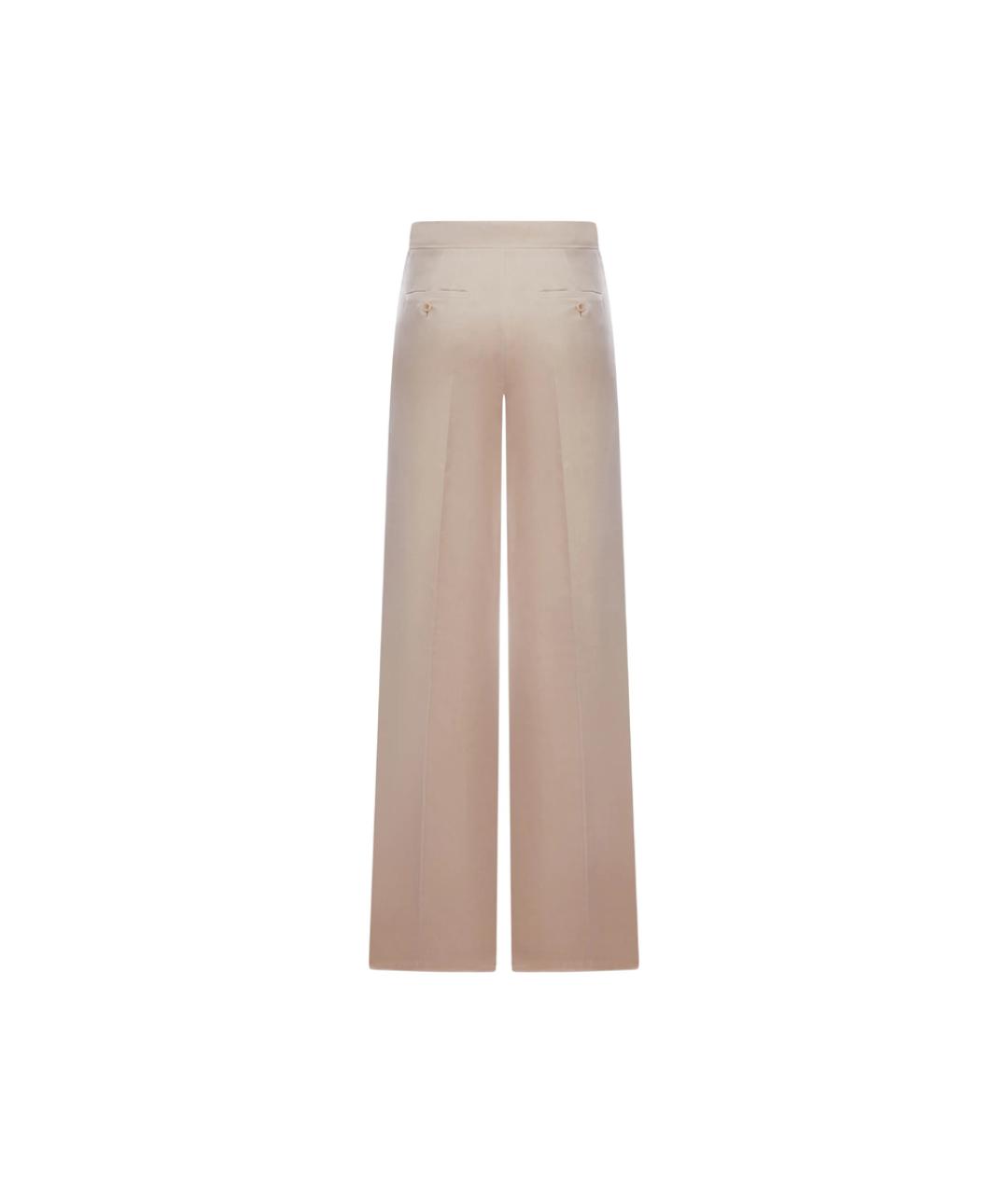MAX MARA Бежевые прямые брюки, фото 2